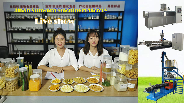 snacks food and pet feed machine live show