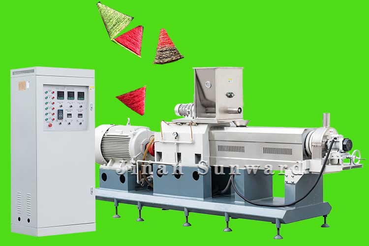 two-color-snack-extruder-machine