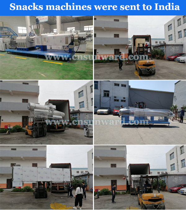 Jinan Sunward sncaks production line delivery