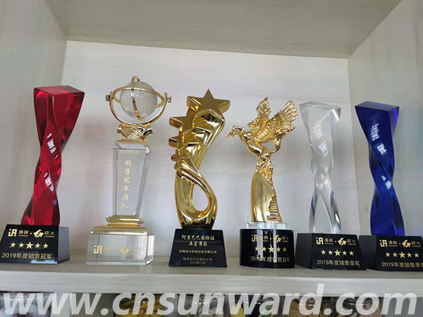 trophy of snack machine manufacture