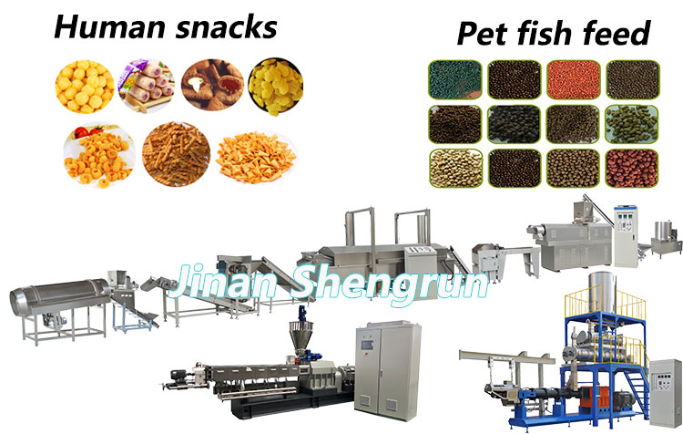 human snacks and pet food machine 
