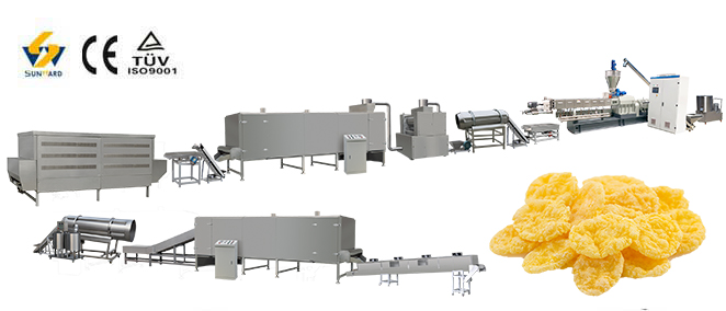 Corn Flakes Cereal Processing Line